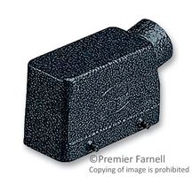HARTING 09370161520 Heavy Duty Connector, PG21 Side Entry, 4 Pegs, Low Profile, Hood, Side Entry, Aluminum Body