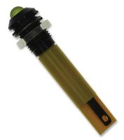 APEM Q8P1BXXY12E LED Panel Mount Indicator, Prominent Bezel, Yellow, 12 VDC, 8 mm, 20 mA, 50 mcd, IP67