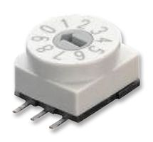 APEM P65SMT701 Rotary Coded Switch, P65 Series, Surface Mount, 10 Position, 42 V, BCD, 200 mA