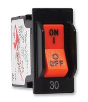 CARLING TECHNOLOGIES MF1-B-30-450-3-GE2-2-C Magnetic Hydraulic Circuit Breaker, M Series, 5 A, 1 Pole, 250 V, 1 kA, 0.1 s