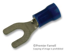 AMP - TE CONNECTIVITY 8-34166-1 Fork / Spade Tongue Terminal, PLASTI-GRIP Series, 16 AWG, 14 AWG, 2.62 mm², M4, #8