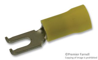 AMP - TE CONNECTIVITY 8-324581-2 Fork / Spade Tongue Terminal, PLASTI-GRIP Series, 12 AWG, 10 AWG, 6.64 mm², M3.5, #6