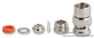 AMPHENOL RF 031-212 RF / Coaxial Connector, BNC Coaxial, Straight Plug, Solder, 50 ohm