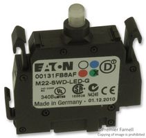 EATON M22-SWD-LED-G Contact Block, 30 V, Quick Connect, Solder