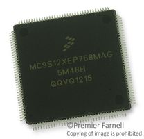 NXP S912XEP768J5MAG Microcontrolador 16 Bits, S12X Family S12XE Series Microcontrollers, HCS12X, 16 Bits, 50 MHz