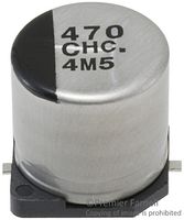 PANASONIC EEEHC1V330XP SMD Aluminum Electrolytic Capacitor, Radial Can - SMD, 33 µF, 35 V, 3000 hours @ 105°C, Polar