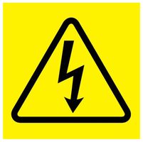 PANDUIT PESC-H-AT Label, Warning, 13 mm, 13 mm, Vinyl Cloth, Flash / Risk Of Electric Shock (Symbol)