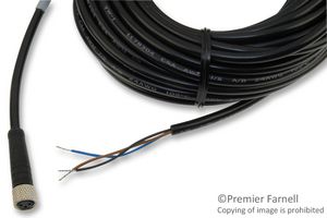 BANNER ENGINEERING PKG3M-9 Cable de Sensor, Picofast, M8 Hembra, Extremo Libre, 3 Positions, 9 m, 29.5 ft