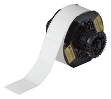 BRADY B33-258-7425 Label, Thermal Transfer Printable, 38.1mm H x 44.5mm W, Polypropylene, White, 900