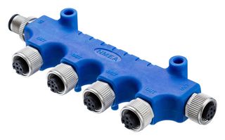 AMPHENOL LTW H-555555-FFFFFM-S001 Sensor Splitter, NMEA 2000, T - Style, Cable Mount, 5 Position Plug, 5 x 5 Position Receptacle