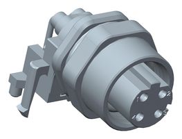 AMPHENOL LTW MSDS-04PFFR-SF7003 Sensor Connector, M Series, M12, Female, 4 Positions, PCB Socket, Right Angle Panel Mount