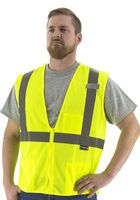 MAJESTIC 75-3201/X5 HIGH VISIBILITY MESH VEST, 5XL, YELLOW