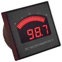 MURATA POWER SOLUTIONS DMR35-DCUA-DC1-R Medidor de Panel, Microampres de CD, 3.5 Dígitos, 50µA a 500µA, 9 a 32 VCD