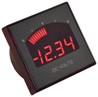 MURATA POWER SOLUTIONS DMR35-DCV1-DC1-R Panel Meter, DC Voltage, 3.5 Digit, 5V to 50V, 9 to 32 VDC