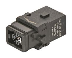 HARTING 09100083106 Conector Uso Rudo, Han 1A Series, Inserto, 8 Contactos, 1A, Receptáculo eléctrico