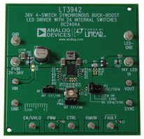 ANALOG DEVICES DC2404A Demonstration Board, LT3942EUFD#PBF, 36 V, 2 A Synchronous Buck-Boost Converter and LED Driver
