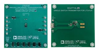 ANALOG DEVICES DC2769A-B-KIT Demonstration Kit, LTC6990CDCB#PBF, LTC4124EV#PBF, Wireless Charger, Li-Ion, 25 mA Charge Current