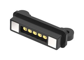 EDAC 686-0052221-111 Conector magnético, 5 Contactos, Receptáculo eléctrico, Recto, 2 mm, 2 A