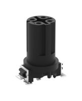 ERNI - TE CONNECTIVITY 474665-E Sensor Connector, M12, Female, 4 Positions, Solder Socket, Straight Surface Mount