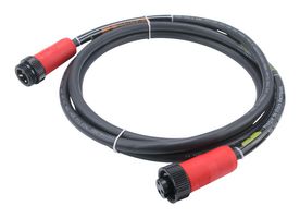 MOLEX 130062-1009 Sensor Cable, M22, BradPower A-Size Plug, BradPower A-Size Receptacle, 3 Positions, 2 m, 6.56 ft