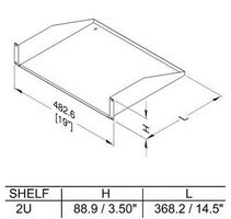 Penn ELCOM ラック 2U 2U Vertical Drop-Down Wall Mount Rack System | Penn Elcom