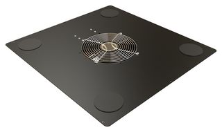 HAMMOND C2T2431F10CEBK1 Fan Top Panel, Ball Bearing, 115VAC, Black, C2TF Series
