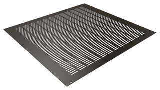 HAMMOND C2T2431VBK1 Top Panel, C4 Series Cabinets, Black, Steel, 25" W x 23.75" H