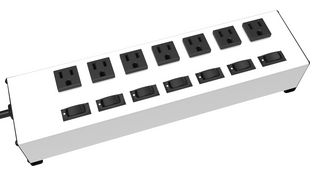 HAMMOND 1580H7B1X Power Distribution, 7 Outlets, 120 V, 15 A, 344 mm, 88.9 mm, 4.572 m