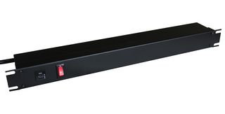 HAMMOND 1583T6D1BK Distribución de Energía, 6 Tomacorrientes, 125 V, 15 A, 44 mm, 483 mm, 4.57 m