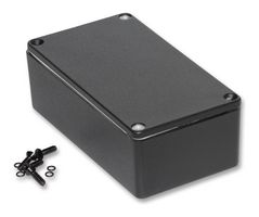 HAMMOND 1590WNBK Metal Enclosure, Flanged Lid, Instrument, Aluminum, 36 mm, 66 mm, 121 mm, IP54