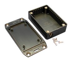 HAMMOND 1591DSFLBK Plastic Enclosure, Multipurpose, ABS, 46.2 mm, 80 mm, 150 mm, IP54