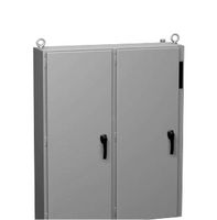 HAMMOND 2UD605012FTC Metal Enclosure, 2 Door, Wallmount, Disconnect, Steel, 1.53 m, 1.27 m, 308 mm, IP54
