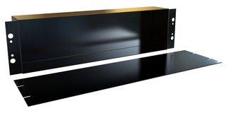 HAMMOND 5-525DBK2 Panel de Rack, 3U, Acero, 19 " x 5.22 ", Negro, Serie 5