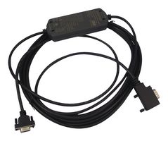 SIEMENS 6ES7 901-3CB30-0XA0 Computer Cable, Multimaster, RS232, RS485, 16.4 ft, 5 m, Black, SIMATIC S7-200 Series