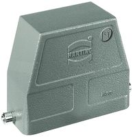 HARTING 19300160547 Heavy Duty Connector, M32 Side Entry, 2 Pegs, High Profile, Hood, Side Entry, Aluminum Body