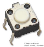 PANASONIC EVQPBC04M Tactile Switch, EVQPB Series, Top Actuated, Through Hole, Round Button, 100 gf, 20mA at 15VDC
