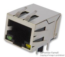 EDAC A63-113-331P431 Conector Modular, RJ45 Jack, 1 x 1 (Puerto), 8P8C, Through Hole