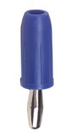 TENMA SPC15232 Banana Test Connector, Plug, Cable Mount, Nickel Plated Contacts, Blue