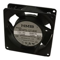 NMB TECHNOLOGIES 09225PB-A1L-EA-00 AC Axial Fan, 115V, Square, 92 mm, 25 mm, Ball Bearing, 34.5 CFM