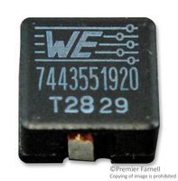 WURTH ELEKTRONIK 7443551920 Power Inductor (SMD), 9.2 µH, 12 A, Shielded, 10.5 A, WE-HCI Series