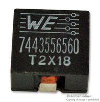 WURTH ELEKTRONIK 7443556560 Power Inductor (SMD), 5.6 µH, 19 A, Shielded, 33 A, WE-HCI Series