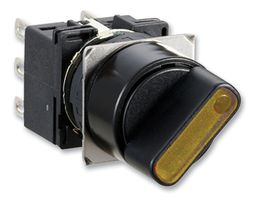 IDEC LB1F-3T21Y Rotary Switch, 3 Position, 2 Pole, 45 °, 100 mA, 125 V, LB Series