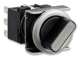 IDEC LB6MF-2T14VPW Rotary Switch, 2 Position, 1 Pole, 90 °, 100 mA, 125 V, LB Series