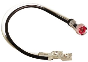 LUMEX SSI-LXR9126SID110V LED Panel Mount Indicator, QuasarBrite, Red, 120 VAC, 8.2 mm, 100 mcd, Not Rated