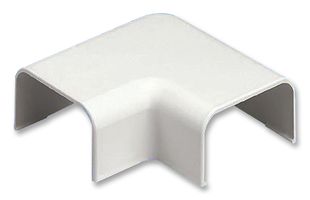 PANDUIT RAF10WH-X Cople Unión para Canaleta, Codo Ángulo Recto, ABS (Acrylonitrile Butadiene Styrene), White, 63.5 mm