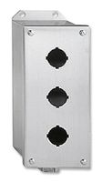 SCHNEIDER ELECTRIC 9001KY3 Control Station Enclosure, 30mm, Aluminum, 3 Holes, 30 mm, Gray, 177.8 mm, 90 mm