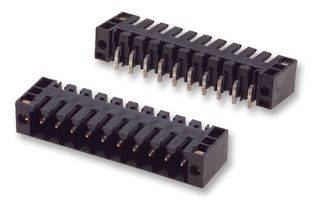 WEIDMULLER 1762082001 Terminal Block, Header, 3.5 mm, 10 Positions, 10 A, 300 V, Through Hole Right Angle