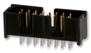 TE CONNECTIVITY - AMP 103308-2 Pin Header, Board-to-Board, 2.54 mm, 2 Rows, 14 Contacts, Through Hole Straight, AMP-LATCH Series