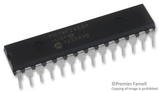 MICROCHIP PIC18F24K50-I/SP 8 Bit MCU, Flash, PIC18 Family PIC18F2xK50 Series Microcontrollers, PIC18, 48 MHz, 16 KB, 28 Pins