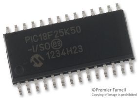 MICROCHIP PIC18F25K50-I/SO 8 Bit MCU, Flash, PIC18 Family PIC18FxxK50 Series Microcontrollers, PIC18, 48 MHz, 32 KB, 28 Pins